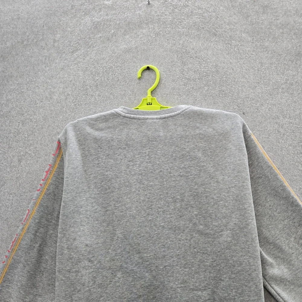 Nike Men Sweatshirt M Gray Fleece Logo Tiger Swoosh Long Sleeve READ